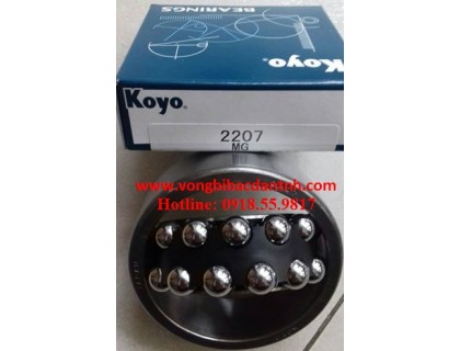 VÒNG BI-BẠC ĐẠN-Ổ BI-NHÀO-TRÒN-2 DÃY 2207-2207S-2207K-2207SK-KOYO-NTN-NSK-NACHI-FAG-NHẬT-GIÁ RẺ